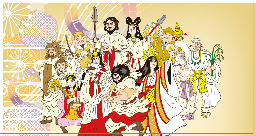 日本の神様のイラスト